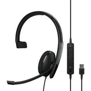 EPOS ADAPT 130 USB II Headset with In-Line Call Control 1000913 (EPOS USA 840064407144 Corded Headsets) photo