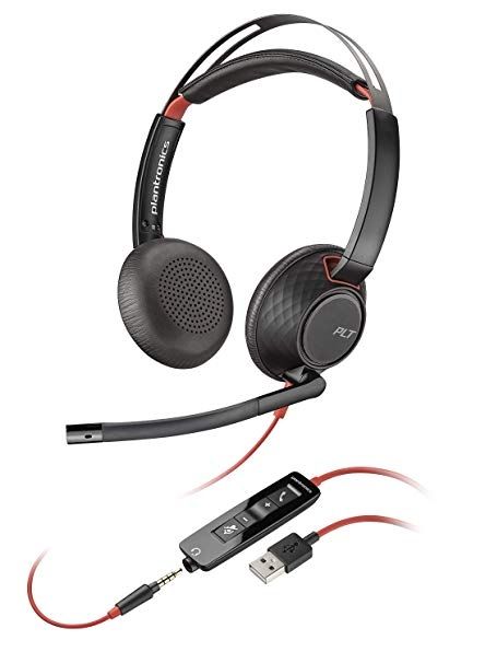 Poly Blackwire 5220 Stereo USB-A Binaural Headset 80R97AA (HP 197497211092 Corded Headsets) photo