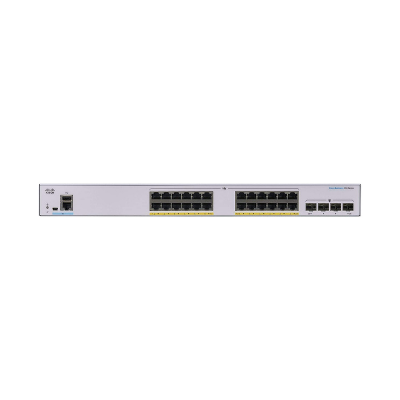 Cisco Business 350 Managed 24 Port PoE Ethernet Switch CBS350-24P-4X-NA (889728293228 Networking Equipment Switches PoE Switches) photo