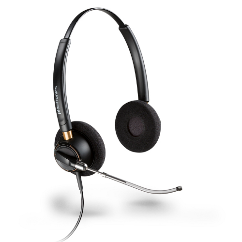 Poly EncorePro 520 with Quick Disconnect Binaural Headset TAA-US 783P6AA#ABA (HP 197029632739 Corded Headsets) photo