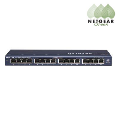 Netgear GS116 ProSafe 16 Port Unmanaged Desktop Switch (ProSafe GS116NA GS116NA 606449034998 Networking Equipment Switches Gigabit Switches) photo