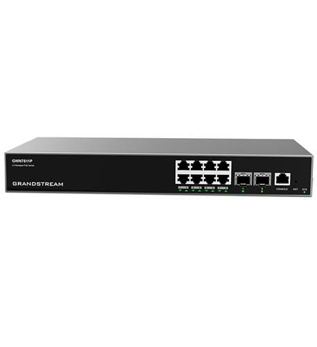 Grandstream GWN7811P Enterprise-Grade Layer 3 Managed Network Switches (Networking Equipment PoE Switches) photo