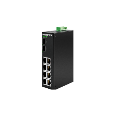 Patton FP2008E/2SFP/8AT/24DC Managed Industrial PoE+ Ethernet Switch (Networking Equipment Switches PoE Switches) photo