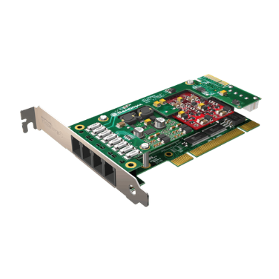 Sangoma A20200DE 4 FXS PCIe Card with Echo Cancellation (A200-A20200DE 680031526924 PCI Cards Analog PCI Cards) photo
