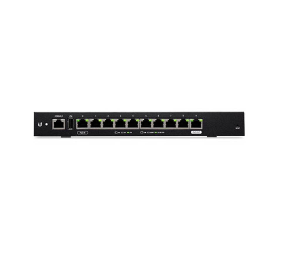 Ubiquiti ER-10X 10-Port Gigabit PoE EdgeRouter (817882023917 Networking Equipment Routers Wireless Routers) photo