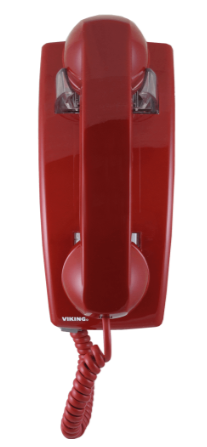 Viking Hot-Line Industrial Wall Phone NO DIALER, Red K-1900W-2 (Corded IP Phones) photo
