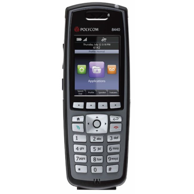 Spectralink 8440 Wi-Fi Phone Black w/ extended battery with LYNC NA (2200-37150-001 and 1520-37215-001) (8440-Black-lync KBK844010 RingCentral) photo