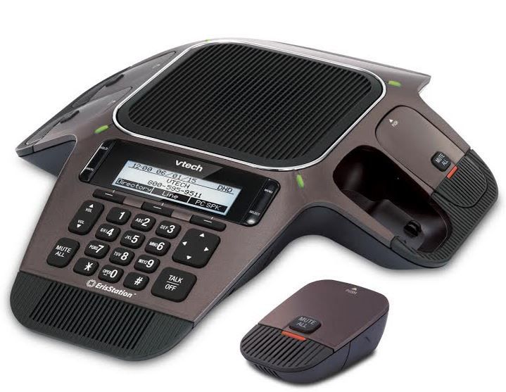 VTech VCS754 ErisStation SIP Conference Phone with Wireless Mics (735078033673) photo