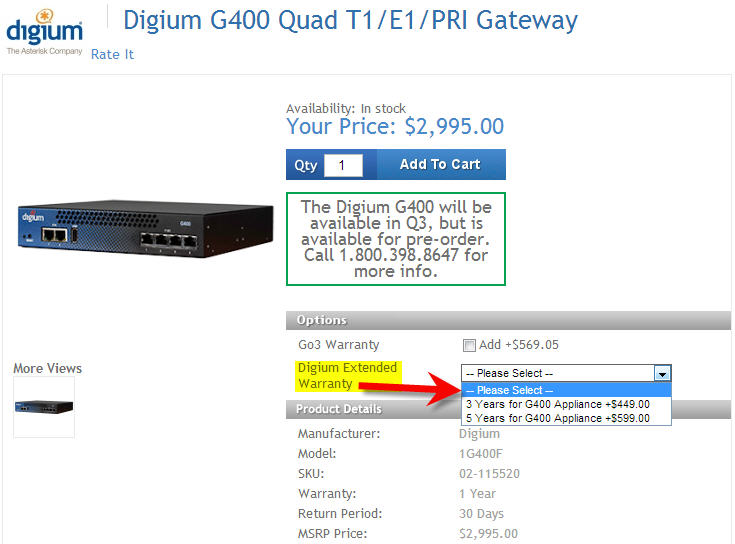 digium g series gateway