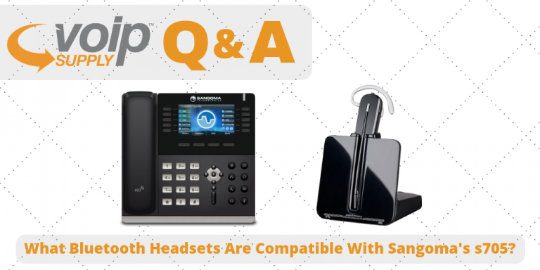Double Ear Headset For Sangoma IP Phones - Noise Cancelling With RJ9 Cable (QD002)