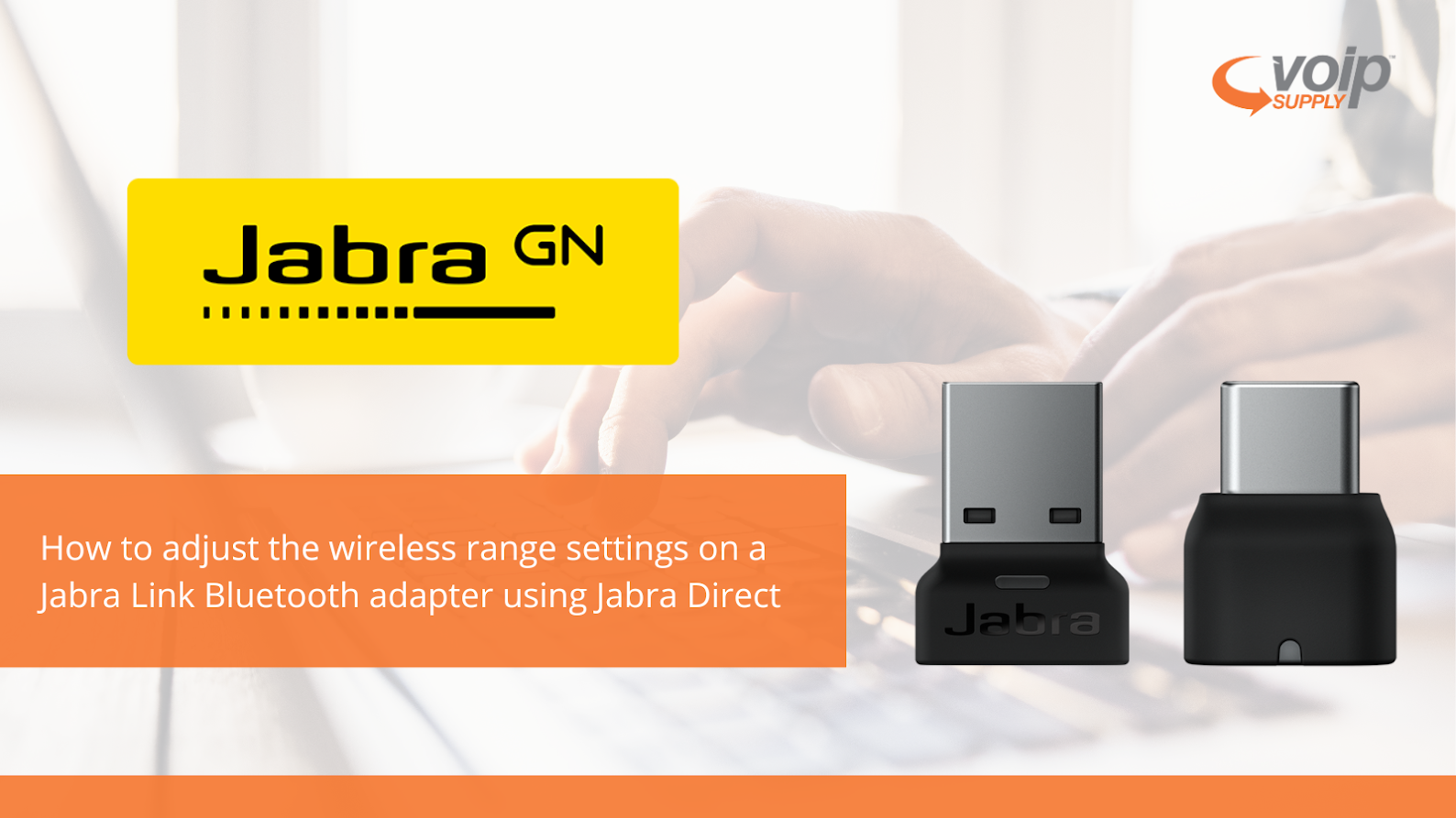 How to adjust the wireless range settings on a Jabra Link
