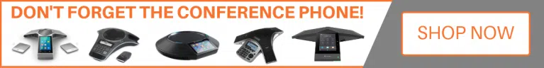 Don't forget the conference phone