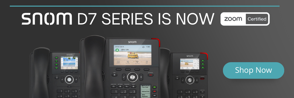 Snom™ D7XX VoIP Phones Products Are Now Zoom-Certified