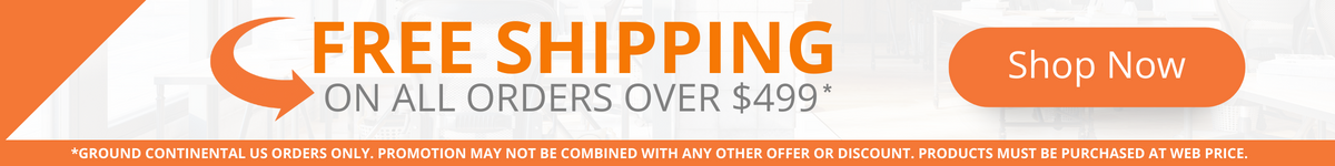 Free Shipping on all orders over $499