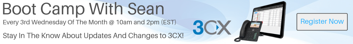 3CX bootcamp with Sean 