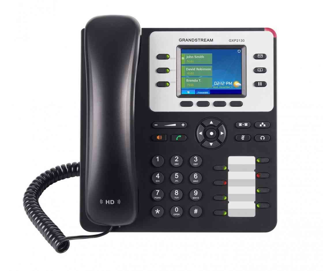 Grandstream GXP2130 Bundle of 6 HD Enterprise IP phone 3 lines Color LCD PoE