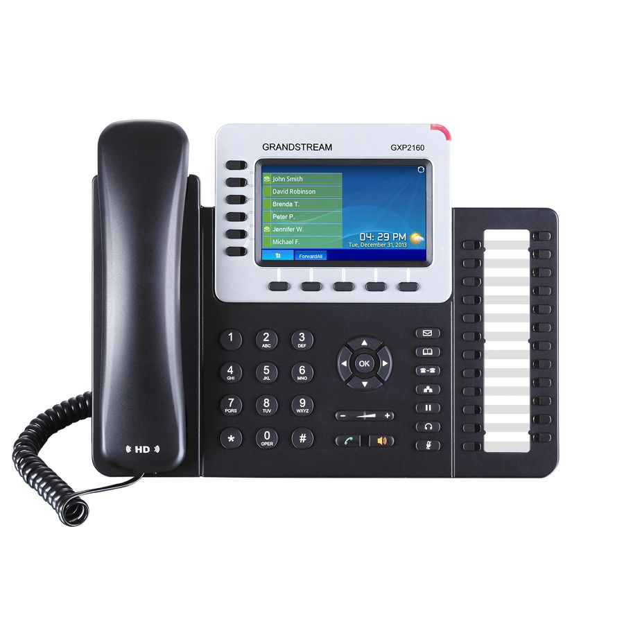 Grandstream GXP2130 Bundle of 6 HD Enterprise IP phone 3 lines Color LCD PoE