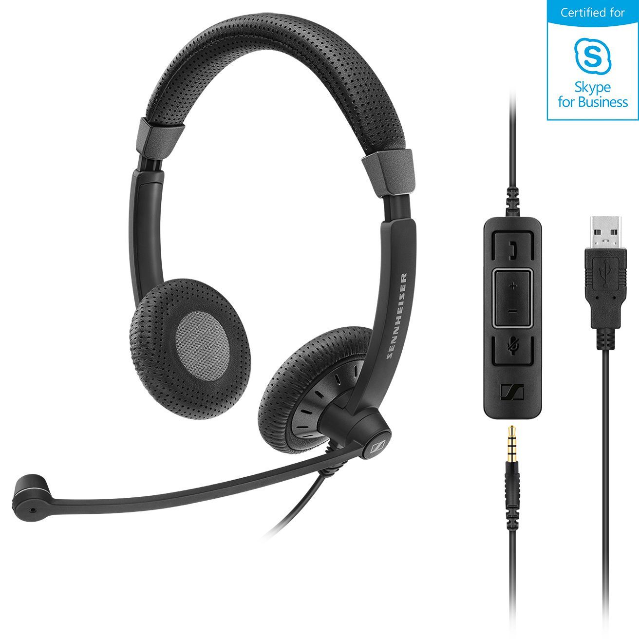 Epos Sennheiser SC75 USB MS Corded Headset VoIP Supply