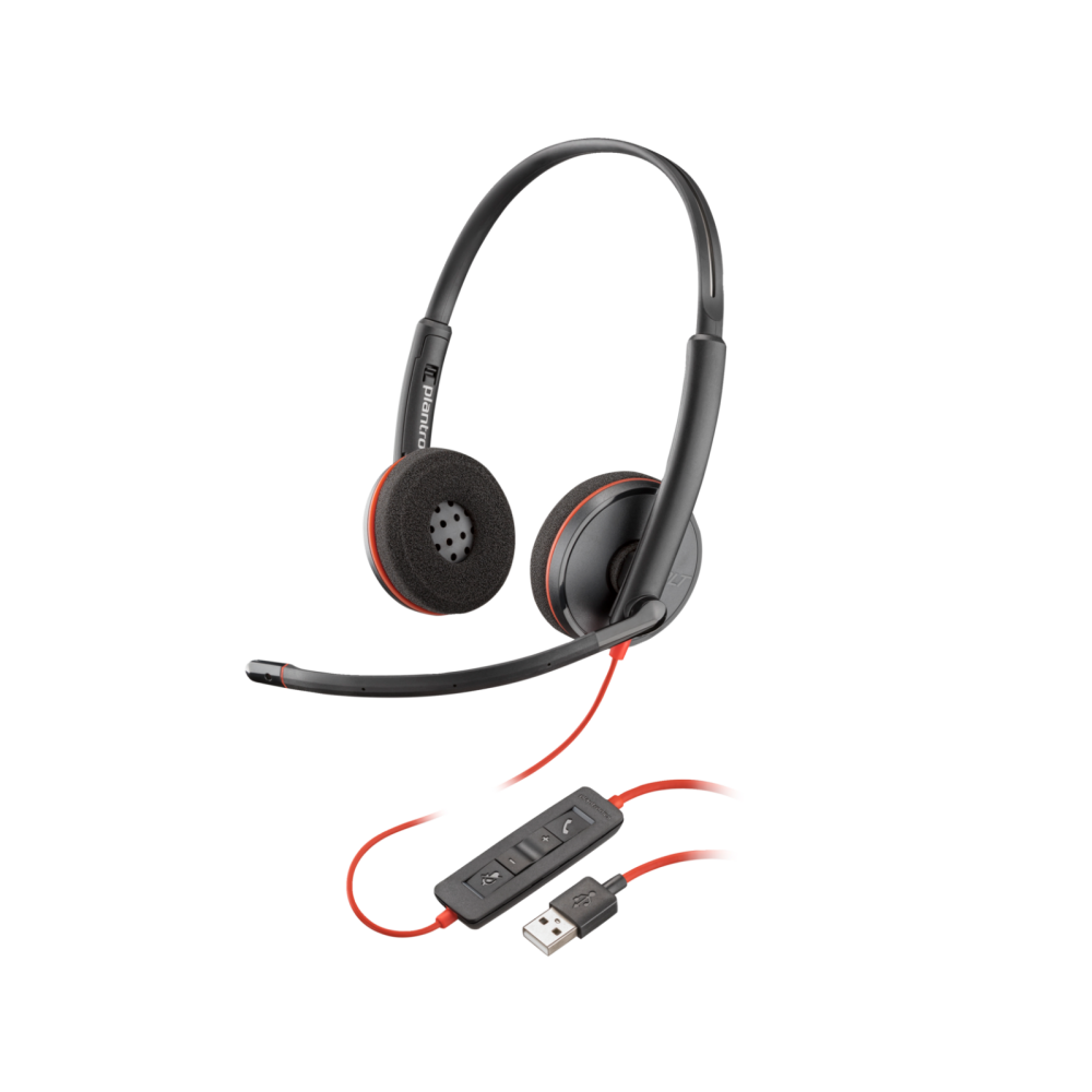 Poly Blackwire 3220 Stereo Headset USB-A 80S02A6 - VoIP Supply