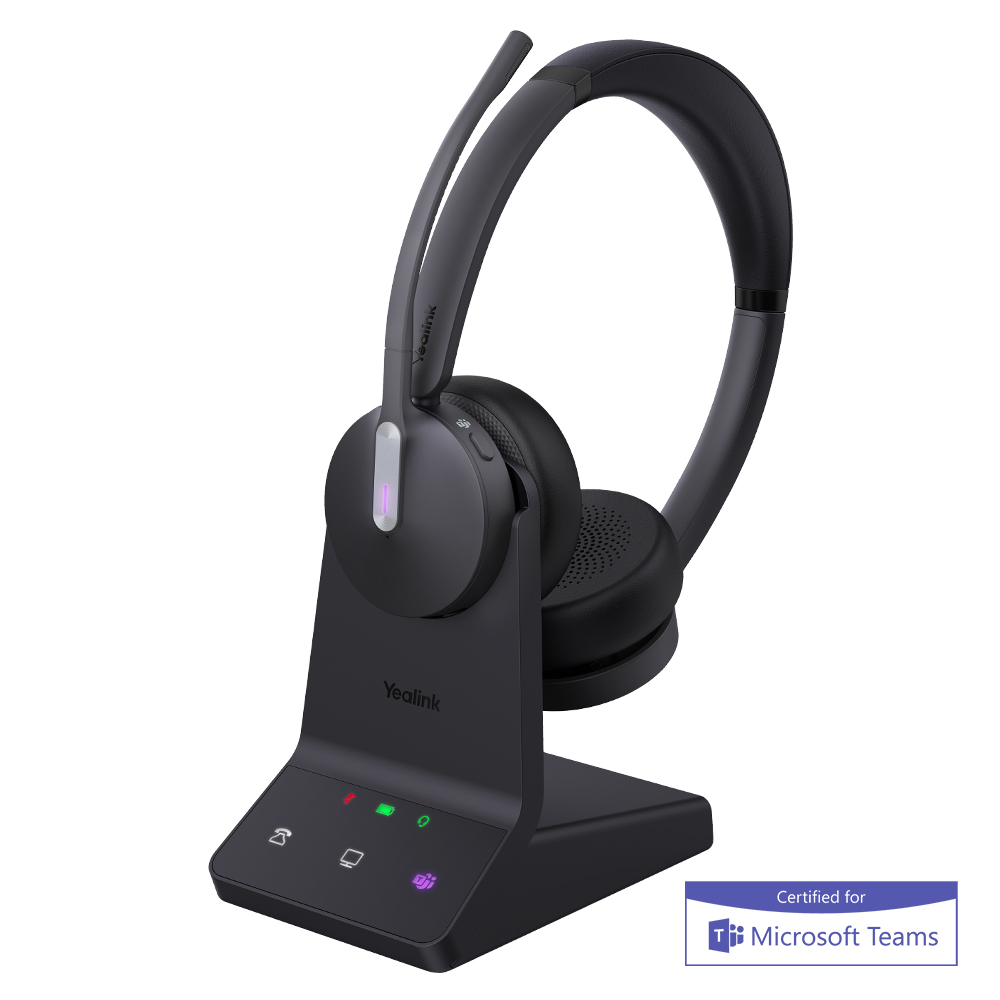 Yealink WH64 DECT Hybrid Wireless Dual Headset Teams WH64-DUAL 