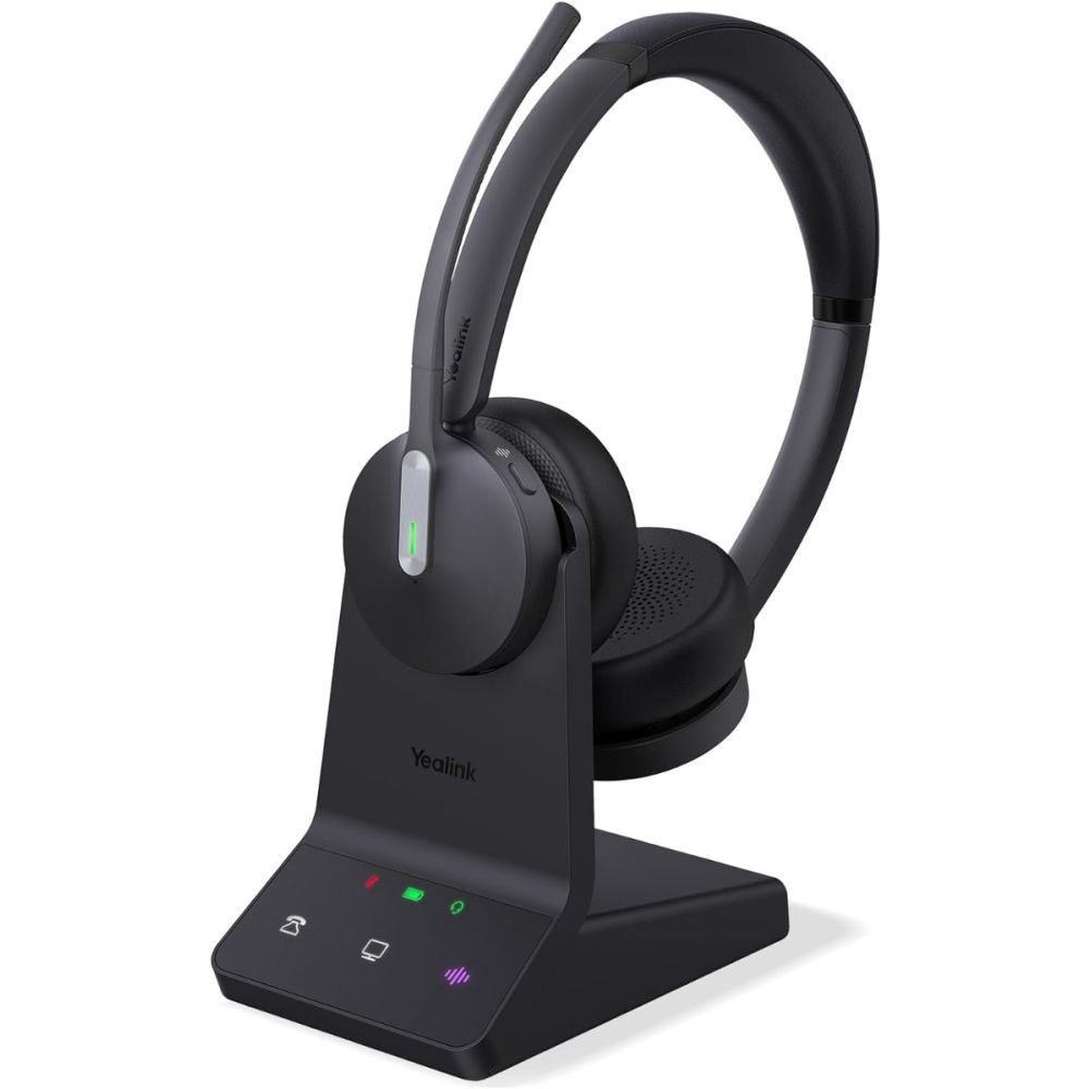 Yealink WH64 DECT Hybrid Wireless Dual Headset UC WH64-DUAL-UC 1208673
