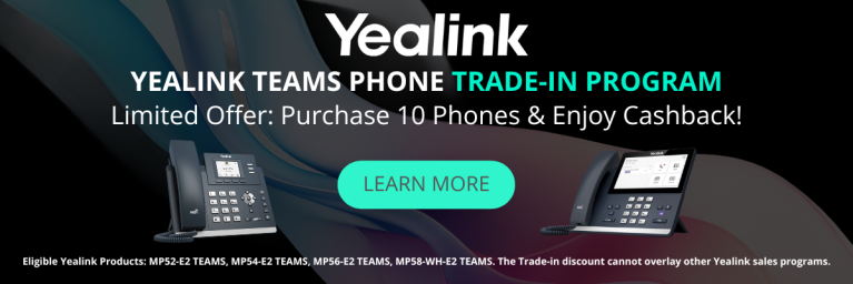 Yealink Cashback promo thru 7/31/25