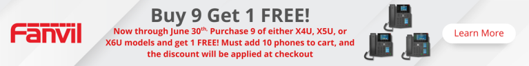 Fanvil Buy 9 get 1 free X4U, X5U, X6U