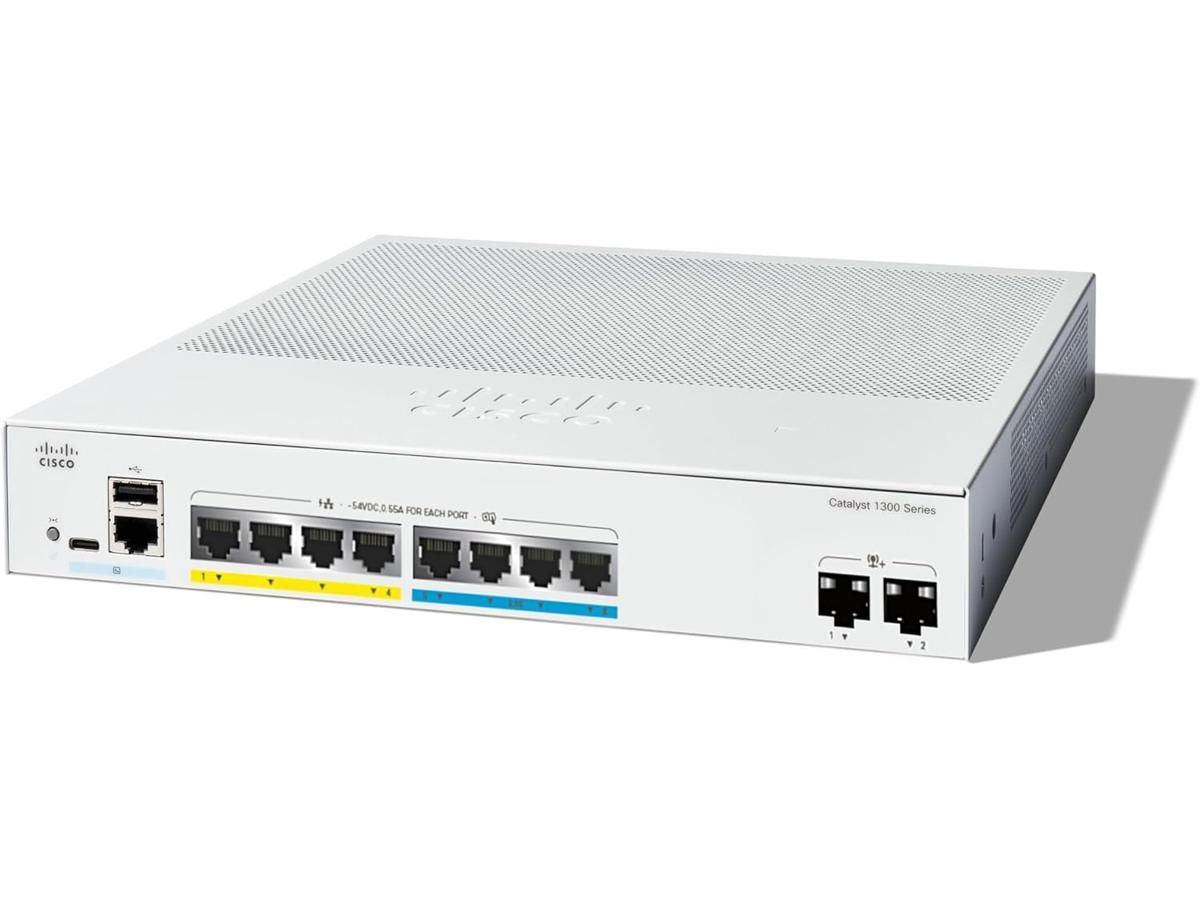 Cisco Catalyst 1300-8FP-2G シスコ PoE Cisco Catalyst 1300 8-Port Gigabit Ethernet Manageable PoE