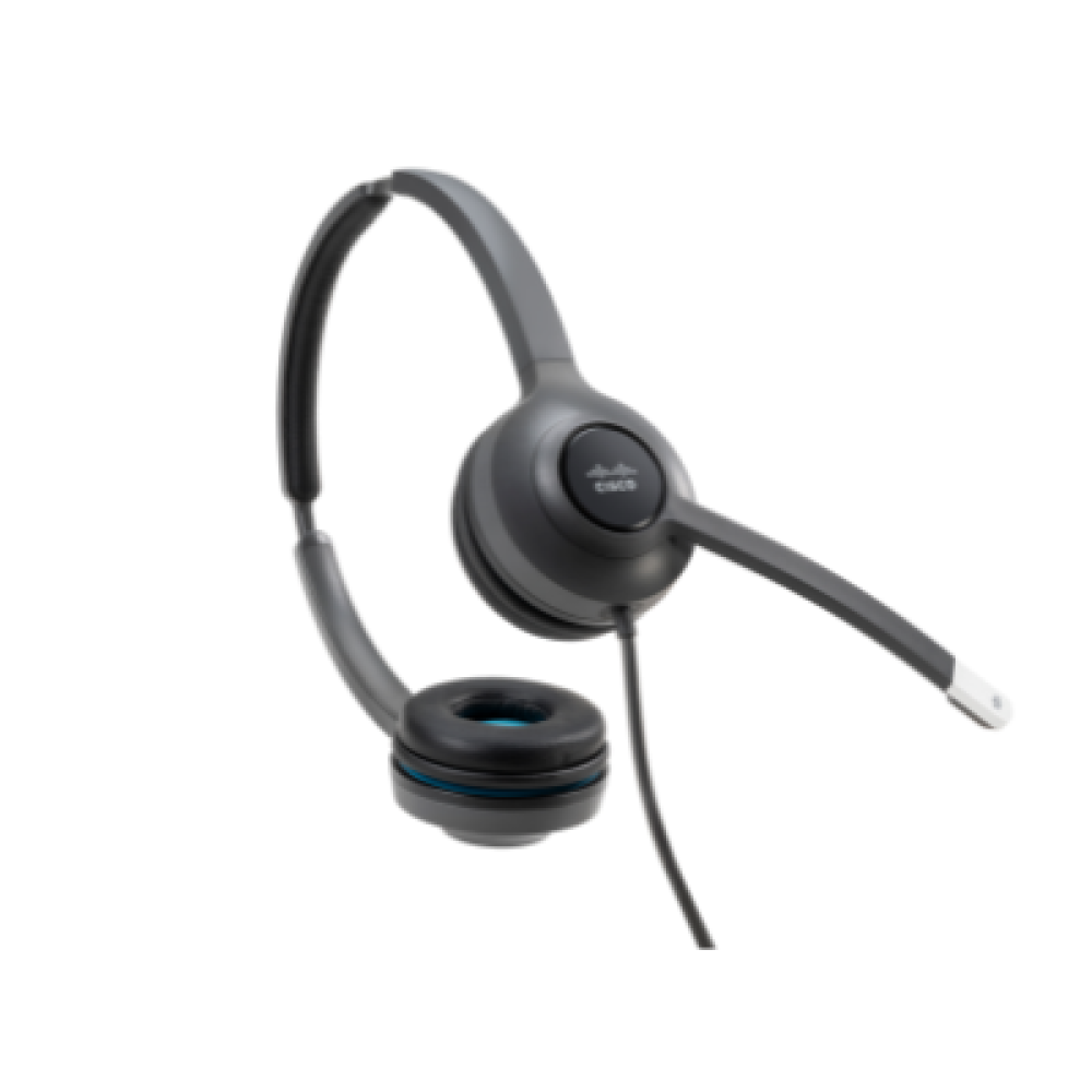 CISCO - CISCO SYSTEMS CP-HS-W-522-USB= ヘッドセット Cisco 522 Wired Dual Ear Headset (CP-HS-W-522-USB=) - VoIP