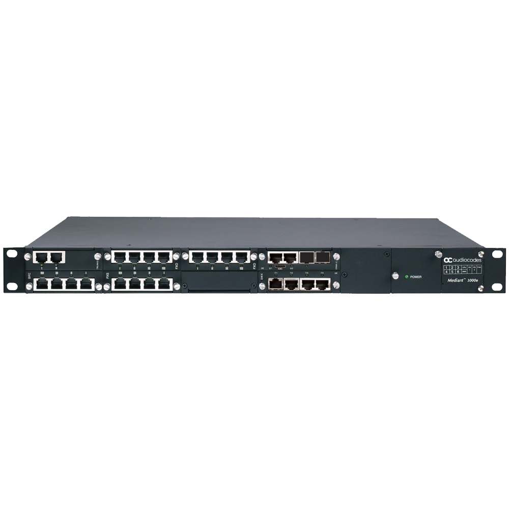 Audiocodes Mediant 1000B Chassis with 3 GE Ports and Single Audiocodes Mediant 1000B Chassis with 3 GE Ports and Single