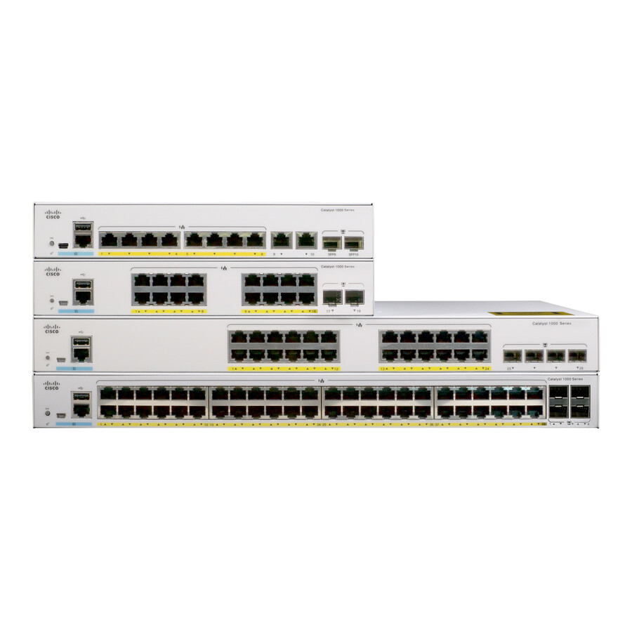 Switch PoE 8 Porte Cisco C1000-8FP-E-2G-L | Nuovo Sigillato, Ethernet Switch Managed
