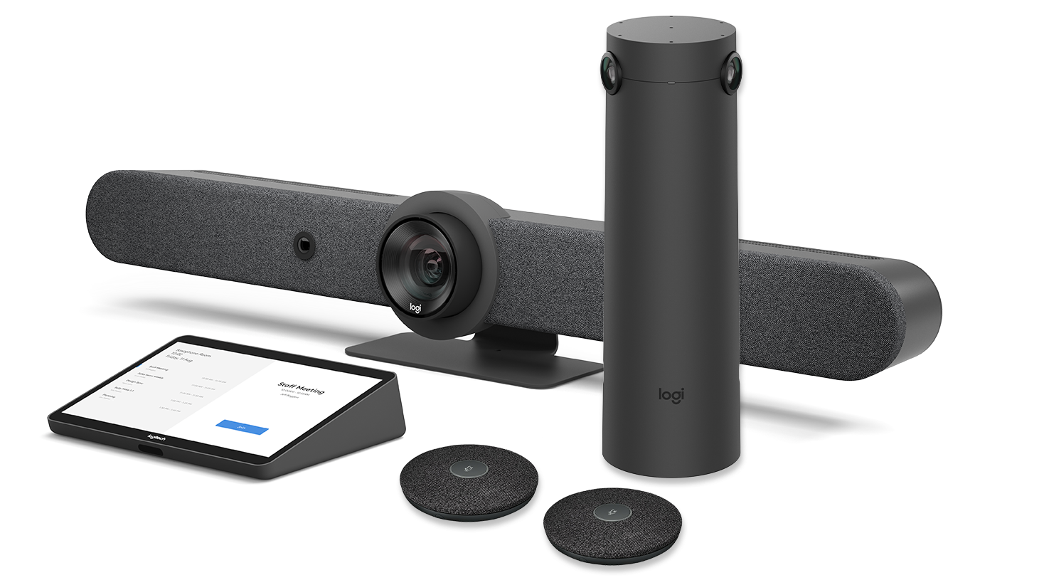 Logitech Camera Bar スピーカー付き Logitech Rally Bar Room Kit + Sight Smart Camera TAA For Medium to