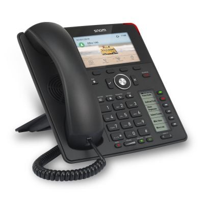 Snom D785 Color SIP Deskset with Self-Labeling Keys Black-02-124217