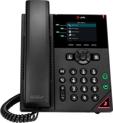 Poly VVX 250 4-Line PoE IP Phone 89B62AA#AC3-02-133820
