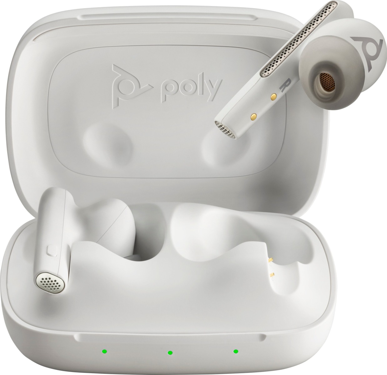Poly Voyager Free 60 UC Microsoft Teams White Earbuds +BT700 USB-C
