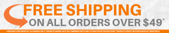Get free shipping on orders over $49