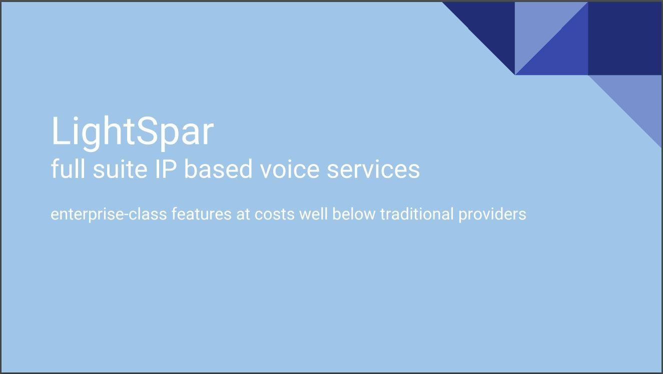 full suite IP based voice services